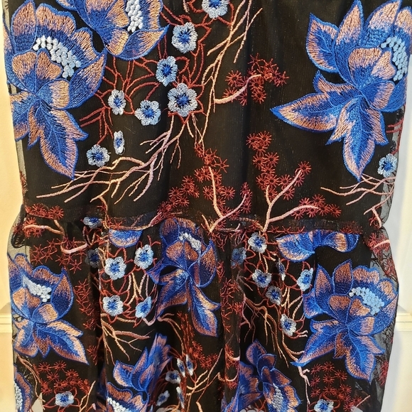 NORDSTROM NWT XS Harlyn black multi-color sleeveless dress - Picture 8 of 13